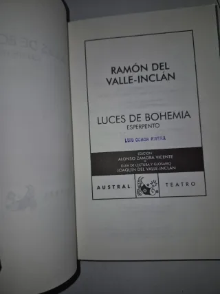 Luces de Bohemia (Spanish Edition)