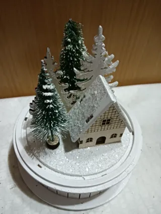 Adorno Navideño Casa y Árboles Nuevo