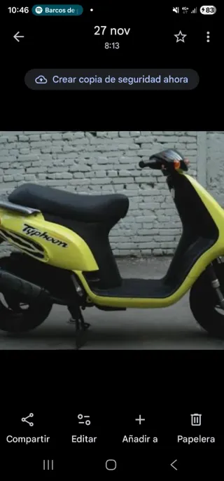 Piaggio Typhoon 50cc Amarillo