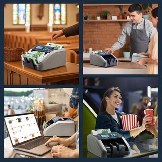 Contadora de billetes profesional rápida1100/min.