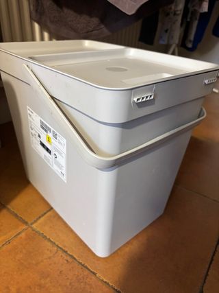 Cubo Basura Estructura Hallbar Ikea Gris un