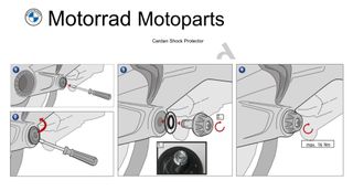 Tope cardán + tapa embellecedor buje motos BMW