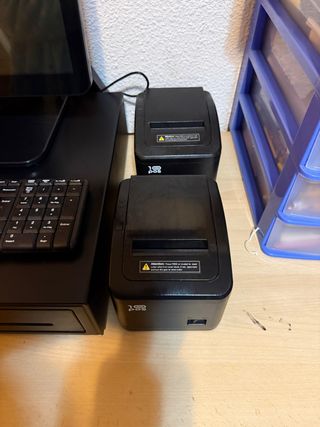 TPV Táctil + Cajón Portamonedas + 2 Impresoras