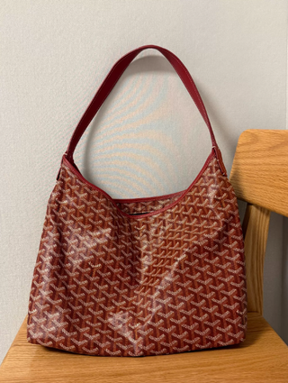 Bolso Hobo Rojo Diente de Perro