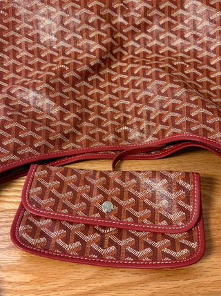 Bolso Hobo Rojo Diente de Perro