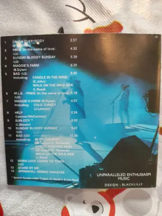 CD U2 Blood on the Tracks