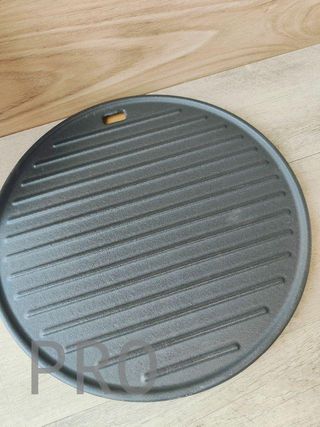 Pala Redonda de Acero Inoxidable y parrilla