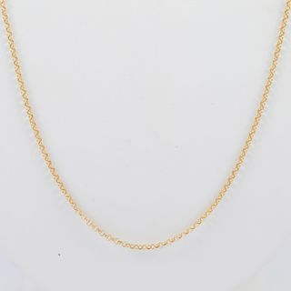 Cadena rolo oro 18k 750 60cm