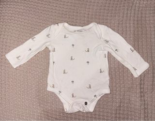 Lote Ropa Bebé Blanca Estampada