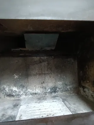 Estufa de leña metal y cristal