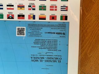 Mapa Mundo Plastificado 135x80