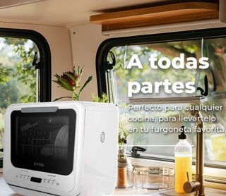 Lavavajillas compacto EVVO sin instalación, Nuevo