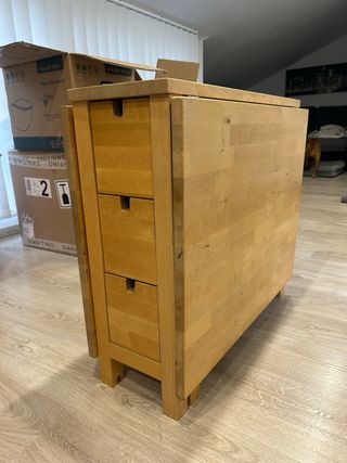 Mesa abatible Ikea NORDEN (abedul)