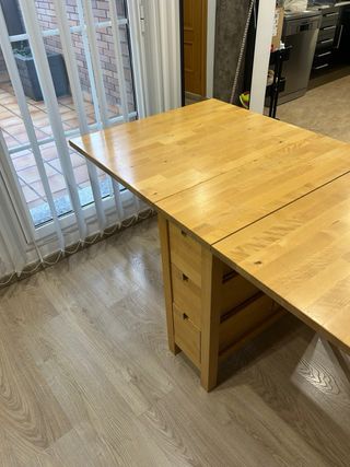 Mesa abatible Ikea NORDEN (abedul)