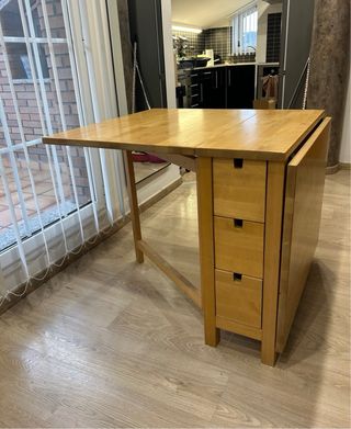 Mesa abatible Ikea NORDEN (abedul)