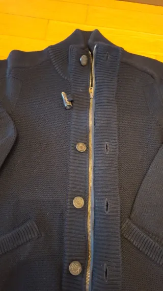 Jeorde's Maglione Uomo Lana Merino Blu scuro