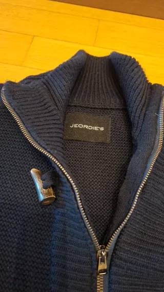 Jeorde's Maglione Uomo Lana Merino Blu scuro