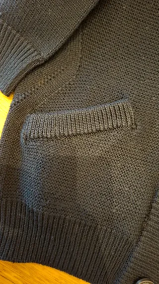 Jeorde's Maglione Uomo Lana Merino Blu scuro