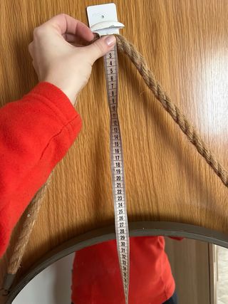 Espejo redondo con cuerda