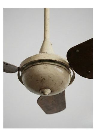 Ventilador de techo vintage beige