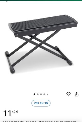 Banqueta Guitarrista Plegable Negra