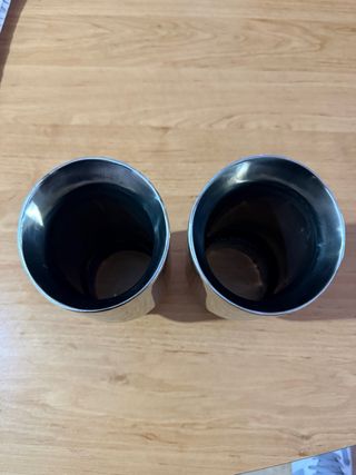 Colas de escape cromadas Salida 89 Entrada 65/67+-