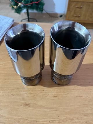 Colas de escape cromadas Salida 89 Entrada 65/67+-