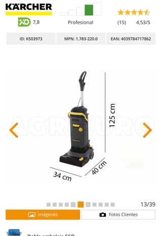 KARTCHER FREGADORA precio original 1500€