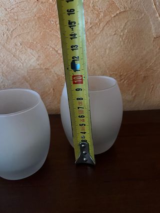 Velas de cristal decorativas