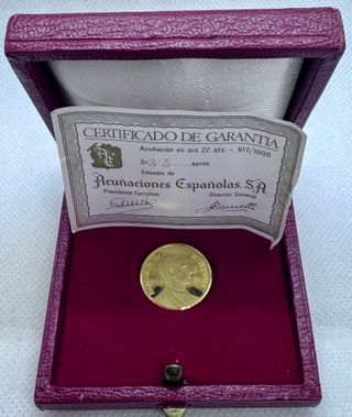 Medalla Juan Carlos I Rey de España Oro