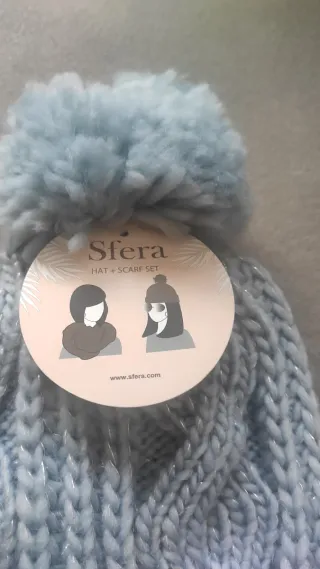 Gorro azul mujer talla única