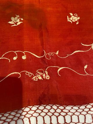 Manton de Manila Antiguo Seda Bordado