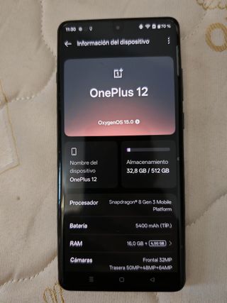 OnePlus 16/512GB EUROPEO+cargador+buds 4