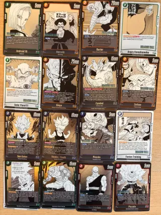 Lote 70 Cartas Foil Dragon Ball Super Manga