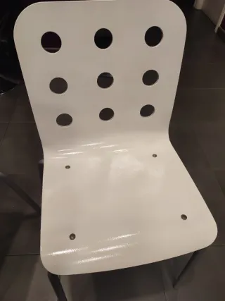 Lote 2 Sillas Blancas ikea