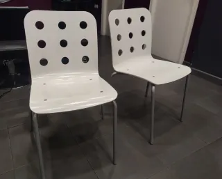 Lote 2 Sillas Blancas ikea
