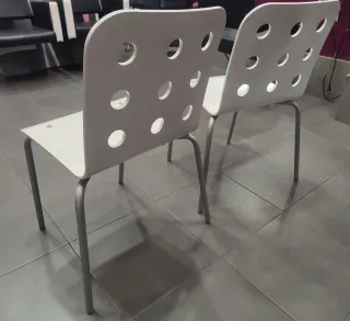 Lote 2 Sillas Blancas ikea