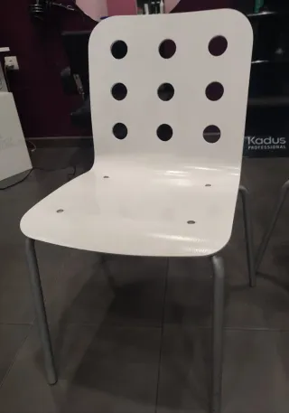 Lote 2 Sillas Blancas ikea