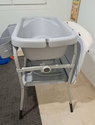 Cambiador Bañera Chico Gris