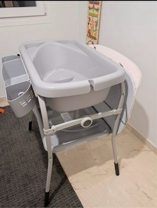Cambiador Bañera Chico Gris