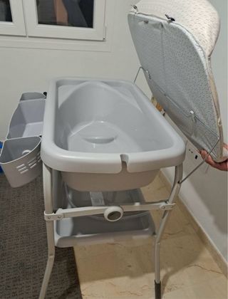 Cambiador Bañera Chico Gris