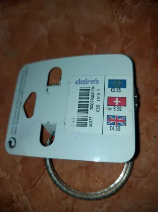 Pendientes Aro Claire's Plateados