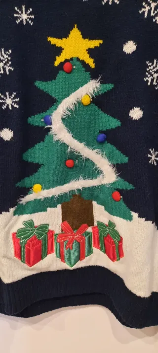 Jersey Navidad Árbol Talla L