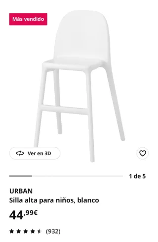 Silla alta URBAN Ikea verde