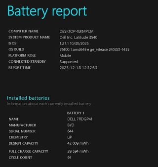 Batteria JTG7N x notebook DELL al 70%