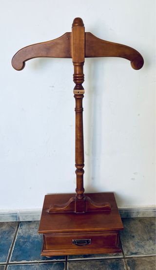 Galán de noche madera maciza con cajón