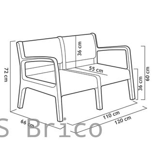Muebles Jardín Miami Grafito