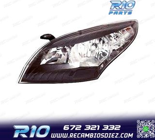 FARO IZQ PARA RENAULT MEGANE III 08-11 FONDO NEGRO