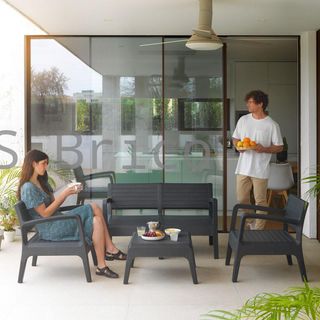 Muebles Jardín Miami Grafito