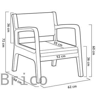 Muebles Jardín Miami Grafito